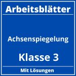 Arbeitsblätter Achsenspiegelung Klasse 3 PDF