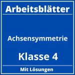 Arbeitsblätter Achsensymmetrie Klasse 4 PDF