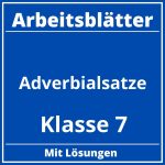 Adverbialsätze Arbeitsblätter Zum Ausdrucken Klasse 7 PDF