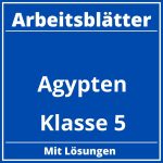 Arbeitsblätter Ägypten Klasse 5 PDF