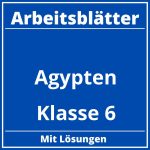 Arbeitsblätter Ägypten Klasse 6 PDF