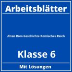 Alten Rom Geschichte Klasse 6 Römisches Reich Arbeitsblätter PDF