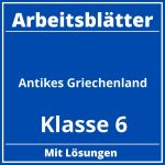 Arbeitsblätter Antikes Griechenland Klasse 6 PDF