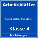 Arbeitsblatt Liter Und Milliliter Klasse 4 Arbeitsblätter PDF