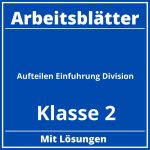 Aufteilen Einführung Division Klasse 2 Arbeitsblätter PDF