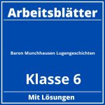 Baron Münchhausen Lügengeschichten Klasse 6 Arbeitsblätter PDF