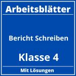 Bericht Schreiben Klasse 4 Arbeitsblätter Kostenlos PDF