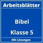 Arbeitsblätter Bibel Klasse 5 PDF