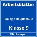 Biologie Hauptschule Klasse 9 Arbeitsblätter PDF