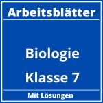 Biologie Klasse 7 Arbeitsblätter PDF