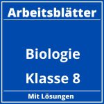 Biologie Klasse 8 Arbeitsblätter PDF