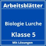 Arbeitsblätter Biologie Klasse 5 Lurche PDF