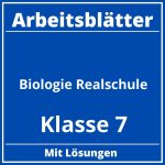 Arbeitsblätter Biologie Klasse 7 Realschule PDF