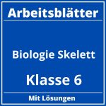 Arbeitsblätter Biologie Klasse 6 Skelett PDF