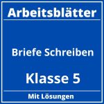 Briefe Schreiben Klasse 5 Arbeitsblätter PDF