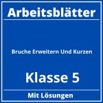 Brüche Erweitern Und Kürzen Klasse 5 Arbeitsblätter PDF