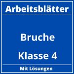 Brüche Arbeitsblätter Klasse 4 PDF