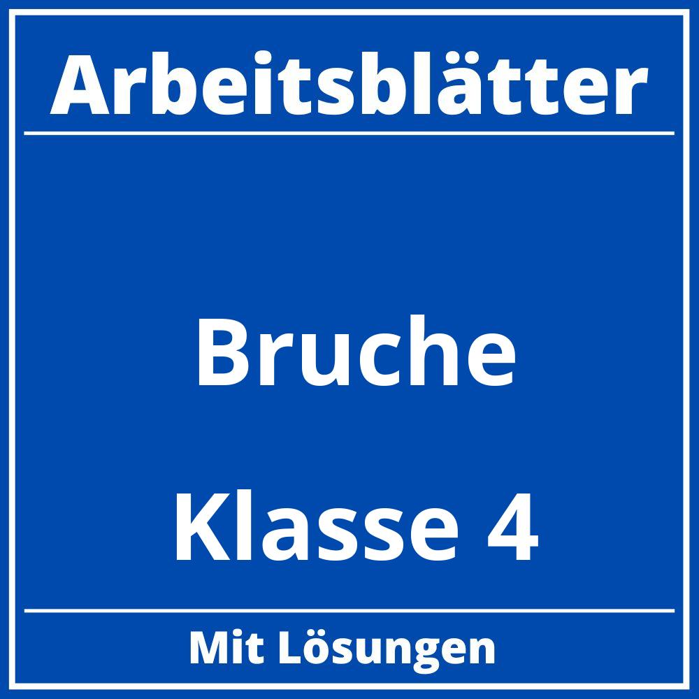 Brüche Arbeitsblätter Klasse 4