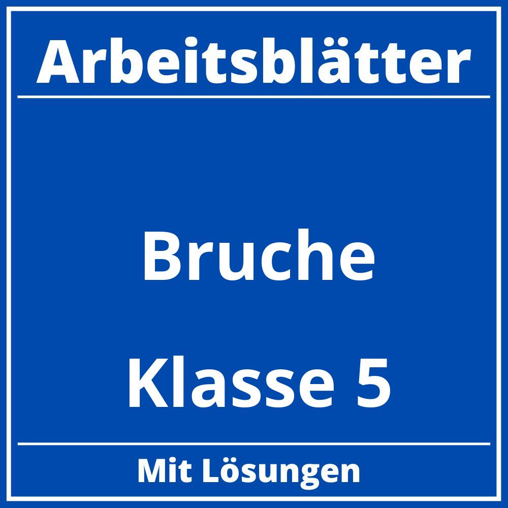 Arbeitsblätter Brüche Klasse 5