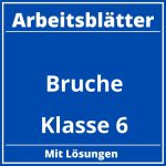 Brüche Arbeitsblätter Klasse 6 PDF