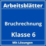 Bruchrechnung Klasse 6 Arbeitsblätter PDF