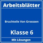 Bruchteile Von Größen Klasse 6 Arbeitsblätter PDF