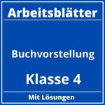 Buchvorstellung Klasse 4 Arbeitsblätter PDF