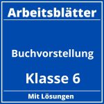 Buchvorstellung Klasse 6 Arbeitsblätter PDF