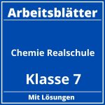 Chemie Klasse 7 Realschule Arbeitsblätter PDF