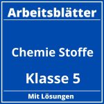 Chemie Klasse 5 Arbeitsblätter Stoffe PDF