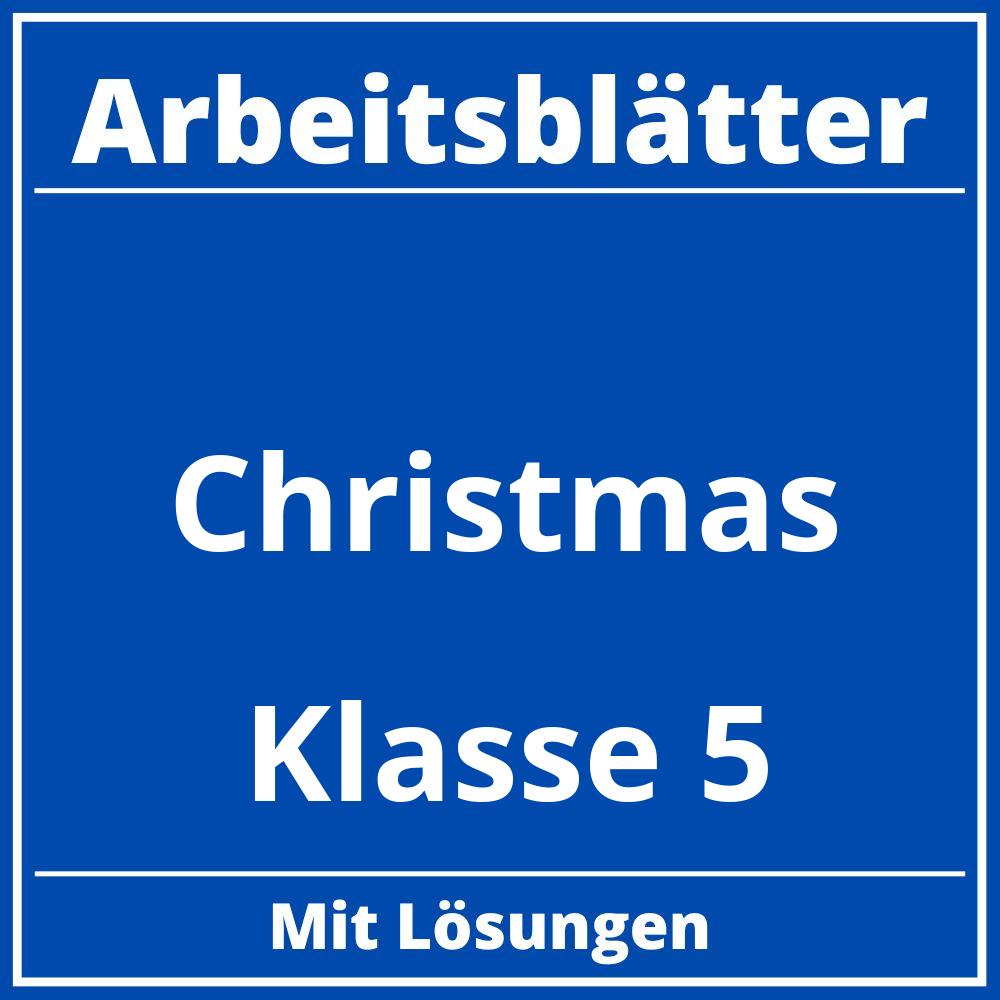 Christmas Arbeitsblätter Klasse 5