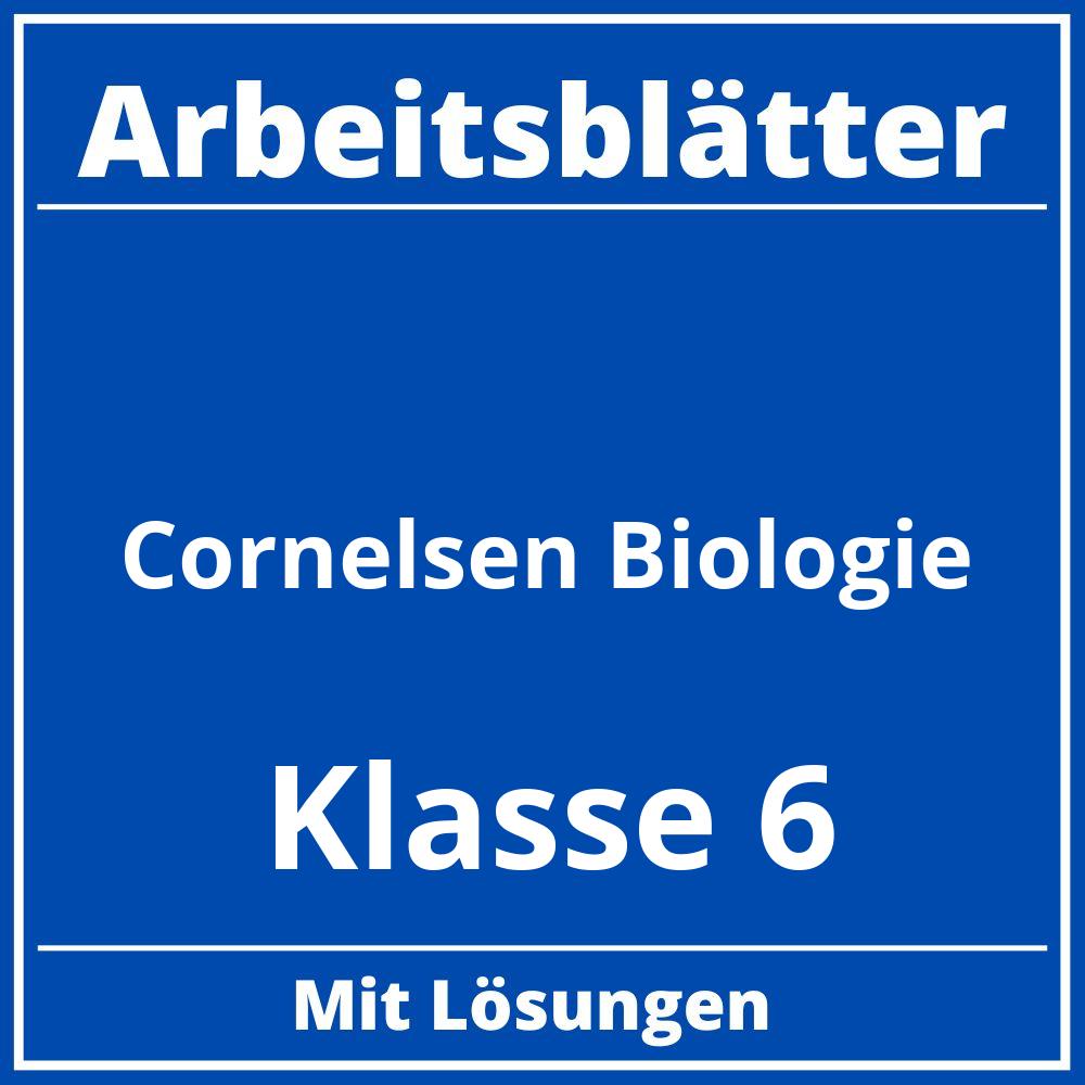 Cornelsen Arbeitsblätter Biologie  Klasse 6