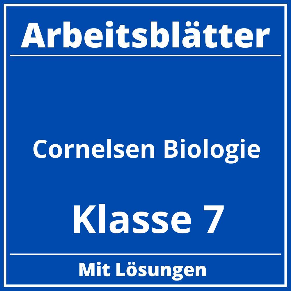 Cornelsen Arbeitsblätter Biologie  Klasse 7