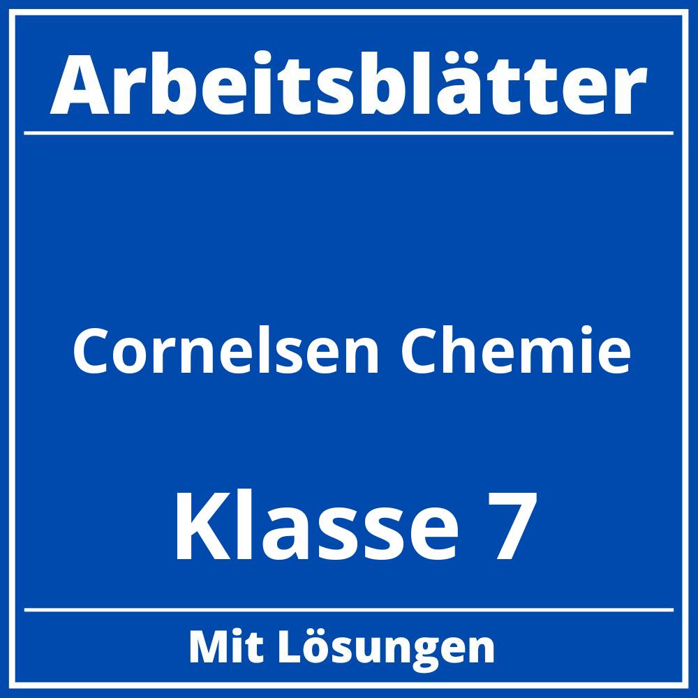 Cornelsen Arbeitsblätter Chemie  Klasse 7