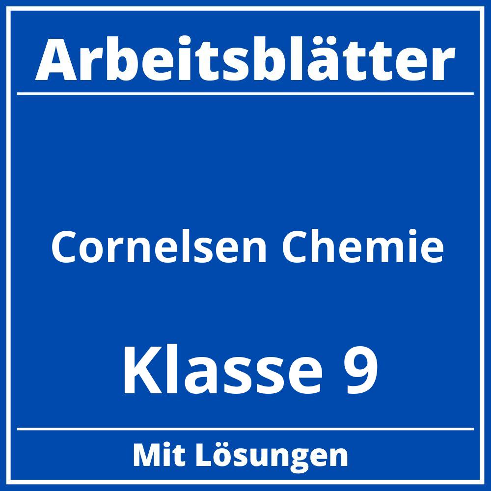 Cornelsen Arbeitsblätter Chemie  Klasse 9