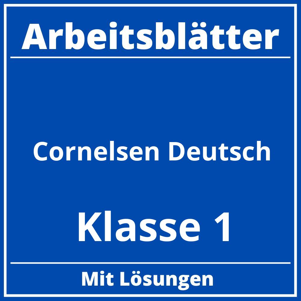 Cornelsen Arbeitsblätter Deutsch Klasse 1