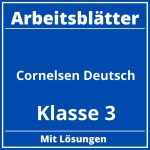 Cornelsen Arbeitsblätter Deutsch Klasse 3 PDF