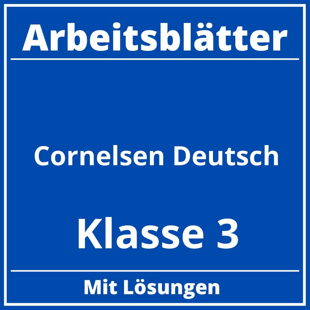 Cornelsen Arbeitsblätter Deutsch Klasse 3