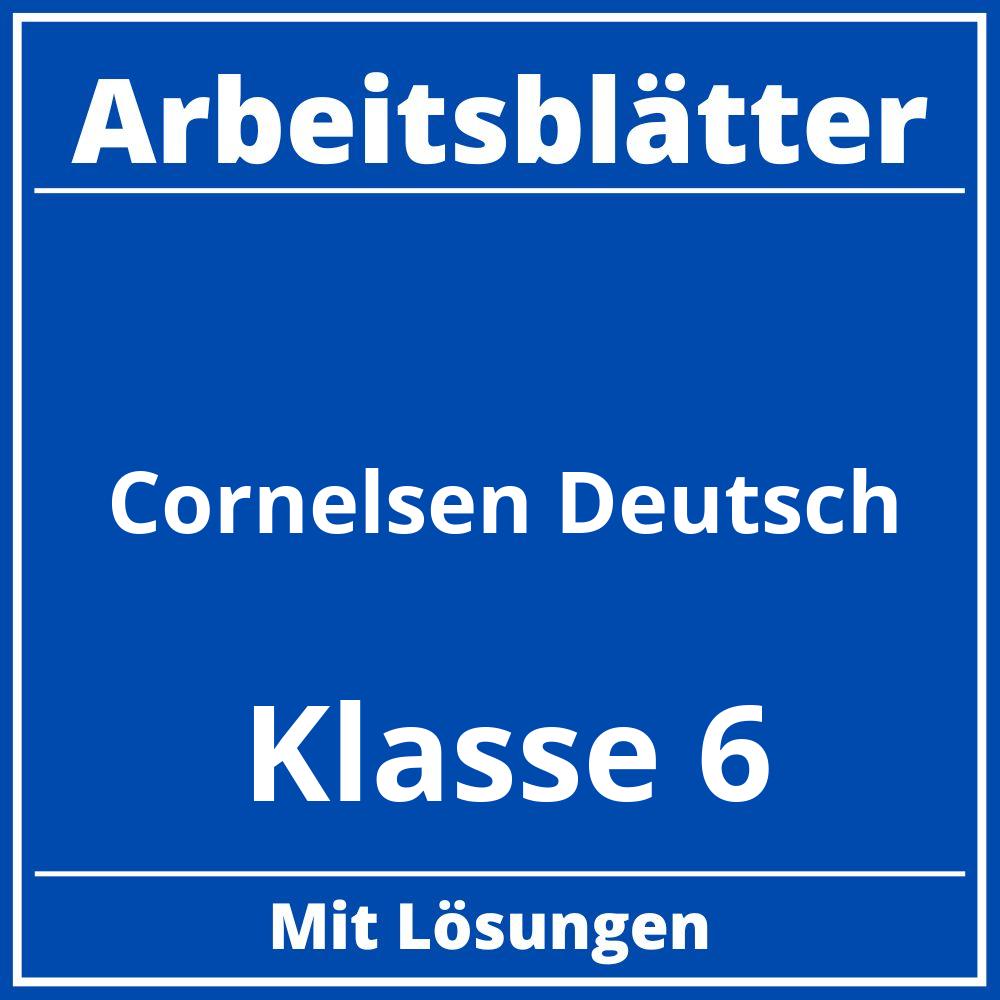 Cornelsen Arbeitsblätter  Deutsch Klasse 6