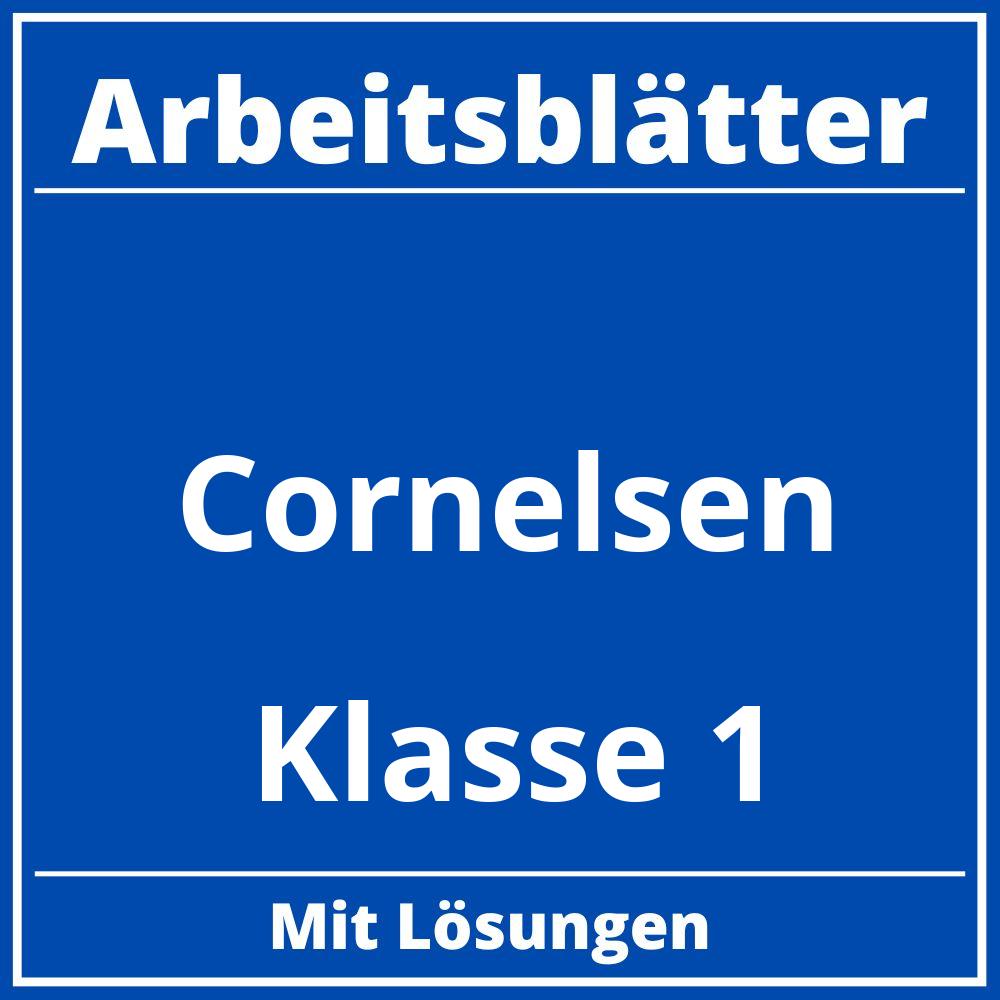 Cornelsen Arbeitsblätter Klasse 1