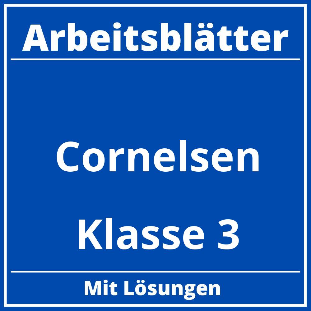 Cornelsen Arbeitsblätter Klasse 3