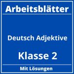 Arbeitsblätter Deutsch Klasse 2 Adjektive PDF