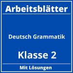 Deutsch Klasse 2 Arbeitsblätter Grammatik PDF