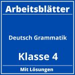 Deutsch Klasse 4 Grammatik Arbeitsblätter PDF