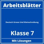 Deutsch Groß Und Kleinschreibung Arbeitsblätter  Klasse 7 PDF