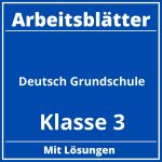 Arbeitsblätter Deutsch Grundschule Klasse 3 PDF