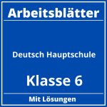 Arbeitsblätter Deutsch Klasse 6 Hauptschule PDF