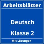 Arbeitsblätter Deutsch Klasse 2 Kostenlos PDF