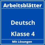 Deutsch Arbeitsblätter Klasse 4 PDF