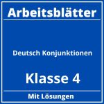 Arbeitsblätter Deutsch Klasse 4 Konjunktionen PDF